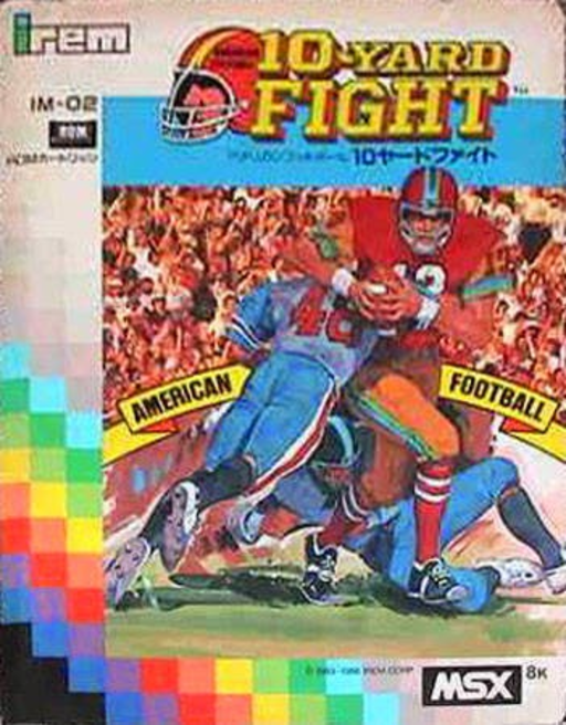 10 Yard Fight box art for MSX